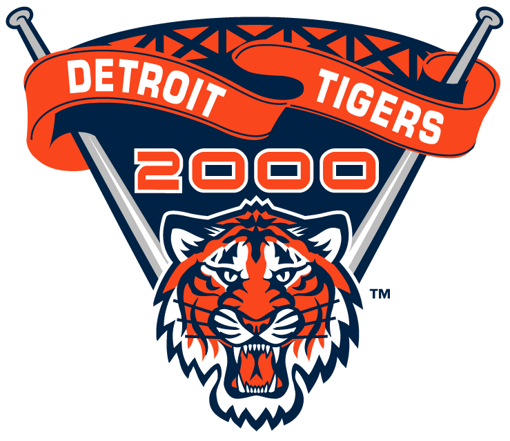 Detroit Tigers 2000 Stadium Logo iron on transfers for fabric